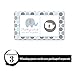 Paper Clever Party Baby Shower Games Elephant - 28 Cards - Fun Scratch Off Game Guest Activities to Reveal Prizes, Safari Favors Ideas Prince Theme Blue and Grey