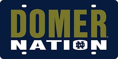Stockdale Notre Dame Fighting Irish Nation SD Deluxe Laser Cut License Plate Tag University of