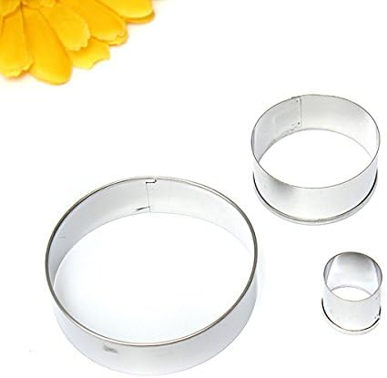 wiwanshop Stainless Steel Round Circle Cookie Fondant Cake Mould Cutter