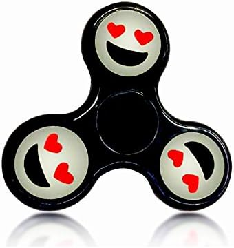 360 Luminous Plastic Fidget Spinner Gadget for Kids and Adults โ Reduce Anxiety Stress, Helps Focus, Reduce ADHD, Anti-Anxiety, Anti-Stress Ceramic Cube Bearing Toy (Black, Luminous Plastic)