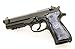 AJAX Custom Beretta Pearlite 92/96 Grips with Logo Coin (Black Pearlite with Beretta Medallion)