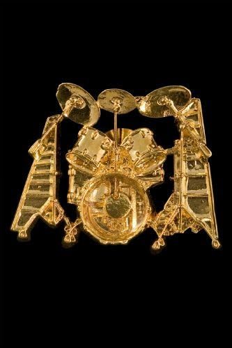 Drumset Pin - 24k Gold Plated