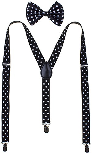 Classic Unisex Bow Tie and Suspender Set
