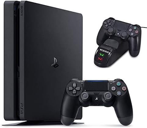 NexiGo 2020 Playstation 4 PS4 Slim 1TB Console Holiday Bundle Charging Dock Bundle NexiGo 2020 Playstation 4 PS4 Slim 1TB Console Holiday Bundle Charging Dock Bundle
