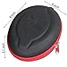 Hetmitshell Hard EVA Travel Case Fits Mpow 059(Black Case + Red Zipper)