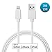 [Apple Mfi Certified] LINKPIN PVC 10ft/3M Lightning 8pin USB Cable Charger Cord with 2 Years Warranty (White)