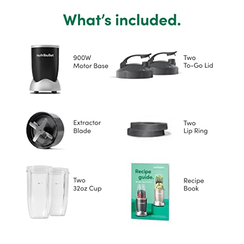 NutriBullet NB9-1301K Pro 13 Piezas Negro Ónix, 900W