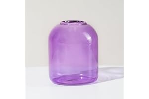 Nordic Glass Vase Colored Transparent Flower Arrangement Container Decorative Flower Bottle Candlestick Candle Holders Deskto