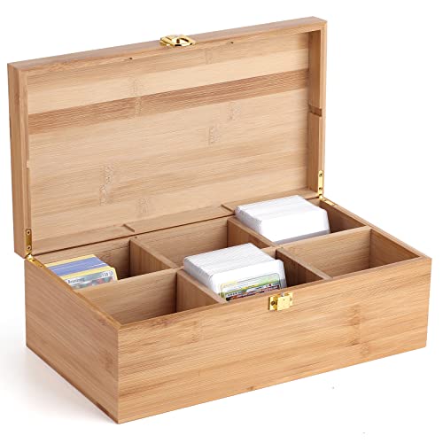 Arkeiliy 1200+ Trading Card Deck Box, MTG Card Game Storage Case with