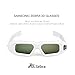 SainSonic Zebra 10M 144Hz 3D Active Shutter Glasses Rechargeable IR 3D Glasses for Samsung Vizio Acer ViewSonic BenQ Vivitek Optoma Infrared 3D DLP-Link Ready Projector, HDTV, White
