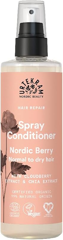 Acondicionador en Spray Nordic Berry – 250 ml – Sin Aclarado – Para Cabello Normal o Seco – Con Chía, Aloe Vera y Mora Nórdica – Vegano y Natural – Hidratación Ligera, 250 ml