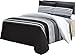 Utopia Bedding Duvet Cover King Size Set - 1 Duvet Cover with 2 Pillow Shams - 3 Pieces Comforter Cover - Ultra Soft Brushed Microfiber, 104 X 90 Inches (King, Stripe)