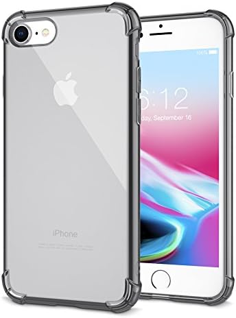 iPhone 8 Case, iPhone 7 Case, Vafru Flexible iPhone 7 Clear Case [Shock-Absorption] [Raised Lip Protection] Soft Case for iPhone 7/8