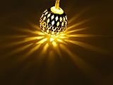 Waynewon LED String Lights with 60 Moroccan Ball Lights, Decorative Lights Perfect for Festival, Party, Garden and Home Decoration