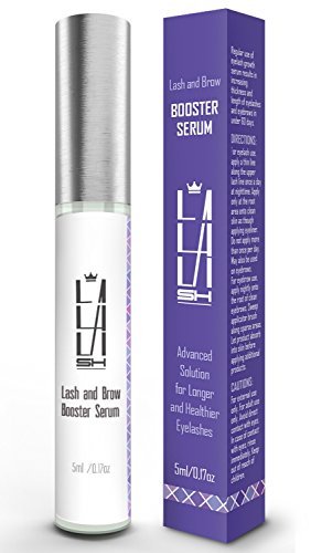 Natural Eyelash Growth Serum - Eyebrow Growth Serum - Made in USA - Lash Booster for Longer, Thicker Natural Eyelashes and Fuller Eyebrows - Enhancing Lash Growth Formula