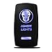 MicTuning MIC-LSK1 Zombie Lights Symbol Rocker Switch On-Off LED Light, 20A, 12V, Blue