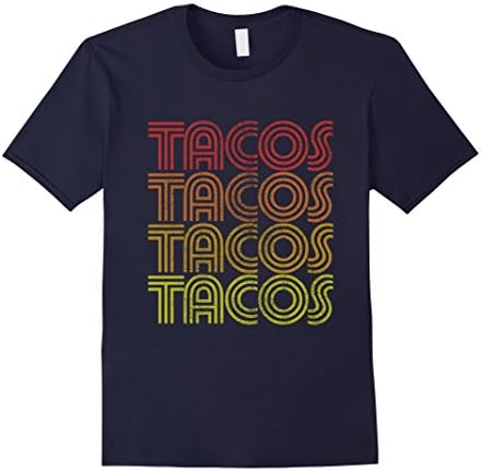 Men's Vintage Taco Tuesday shirt Retro Tacos t-shirt  Large Navy