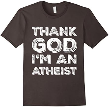 Men's Thank God I'm An Atheist T-Shirt - Funny Anti Religion Tee Large Asphalt