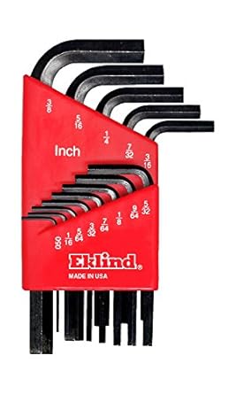 13 Piece SAE Short Hex-L Hex Key Set