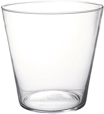 Easygift Glass Decorative Table Vase Decorative Centrepiece Fruit Bowl (Straight Conical, Large)