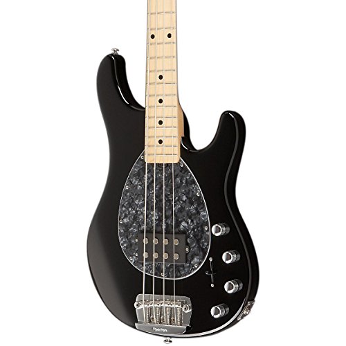 Ernie Ball Music Man Sterling 4-String Bass Guitar Black Pearl Maple Fretboard