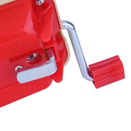 Portable Hand-Operated Swift Yarn Fiber String Thread Ball Wool Winder Knitting Roll Coil Tidy Machine Holder Tool Beige & Red - Thumbnail 5