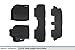 MAXLINER Floor Mats 3 Row Liner Set Black for 2008-2013 Toyota Highlander Non Hybrid