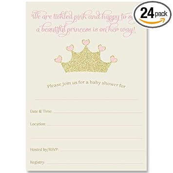 Amazon Com Fill In The Blank Baby Shower Invitations