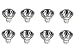 Edearkar Halogen Light Bulbs Halogen Lamp MR16 12 Volt 10Watt Halogen Bulbs for Landscape Light,School,Family,Tunnel Light,Pack of 8