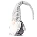 Funoasis Christmas Gnome Gifts Holiday Decoration Kids Birthday Present Handmade Tomte Plush Doll, Home Ornaments Tabletop Santa Figurines 19 Inches (Grey Point)