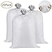 20 Pack Sand Bags, 17.5 inches x 26 inches Empty White Woven Polypropylene Sandbags with UV Coating Protection for Flood Control, Top Drawstring Design