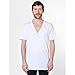 American Apparel Unisex Short Sleeve Deep V-neck T-Shirt (XL) (Red)
