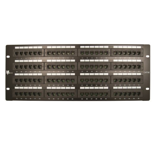 Vertical Cable Cat5e 96 Port 19" Horizontal Rackmount 4U Patch Panel
