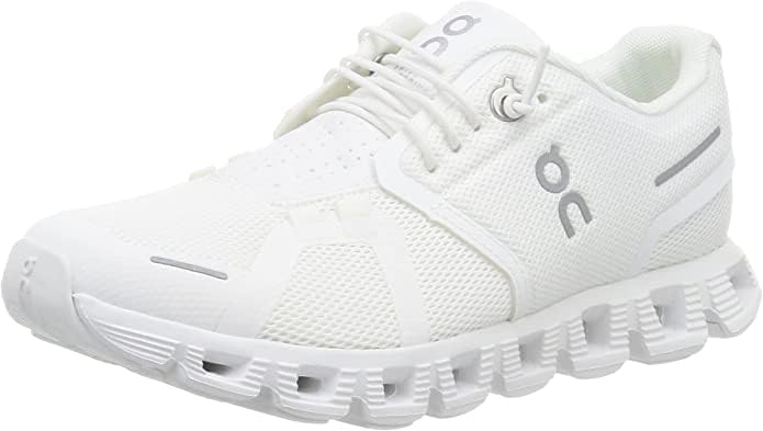 Amazon.com | On Women's Cloud 5 Sneakers, All White, 6 Medium US