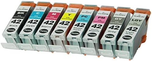 INCIPIENT Ink Cartridges for Canon Cli-42 PIXMA PRO-100, Pack of 8 Colors