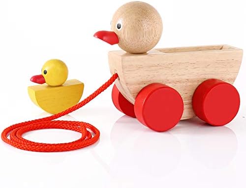 Old Gifts Wooden Ducks Pull Toy Set 