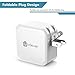 iClever USB Type-C 45W Wall Charger with Power Delivery Adapter for Apple MacBook 2015/2016, Nintendo Switch, Pixel C, Nexus 5X/6P, iPhone X/8/8 Plus, Samsung Notebook and more (Clear)