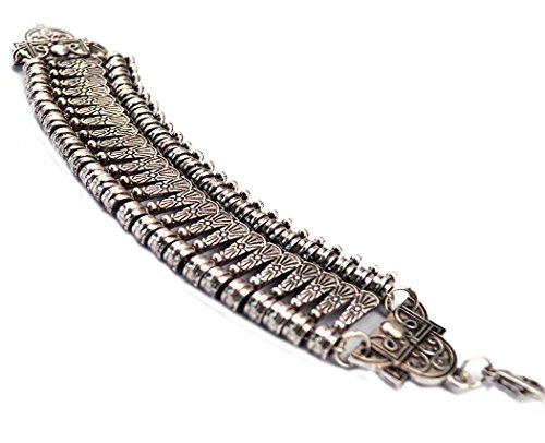 Zealmer Boho Bracelet Set Bohemian Coin Bracelet Tribal Statement Design Hand Bracelet 2 Types