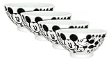 Disney All Over Mickey Soup/Cereal Bowl, Set of 4