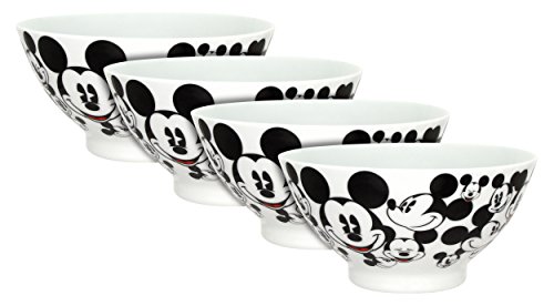 Disney All Over Mickey Soup/Cereal Bowl, Set of 4