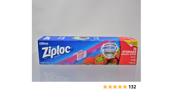 amazon 2 gallon ziploc bolsas