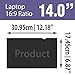 Laptop Privacy Screen 14 inches - Date Protection for Widescreen Laptop Security - Anti-Glare, Anti-Scratch, Blocks 96% UV - Matte or Gloss Finish Privacy Filter Protector - 16:9…