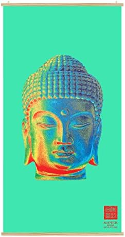 THE HIGHEST QUALITY Large Buddha Poster Printed On Heavy Cloth With Deep Pigment Inks - Striking Large Buddha Wall Art For Your Home Or Spiritual Space - Large Buddha Canvas CK-001