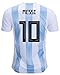 Leo Messi #10 Argentina Adult Soccer Jersey Men's Linoel Home/Away Soccer Jersey & Shorts Foorbal World Cup Premium Gift Kitbag ✮ BONUS GIFT Soccer Backpack (Large, Home Short Sleeve)