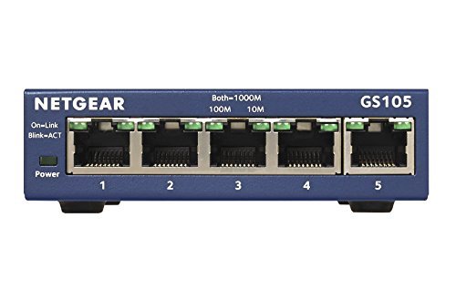 Netgear GS105NA 5-Port Gigabit Ethernet Switch 10/100/1000mbps