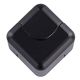 RELEASE SPINNER Hand Spinner Bright Rainbow Series Premium Hybrid Ceramic Bearing Stress Relief Toy (Cube Spinner - Black)