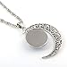 1 Michael Jackson Crescent Moon Pendant Necklace with Glass Dome for Gift