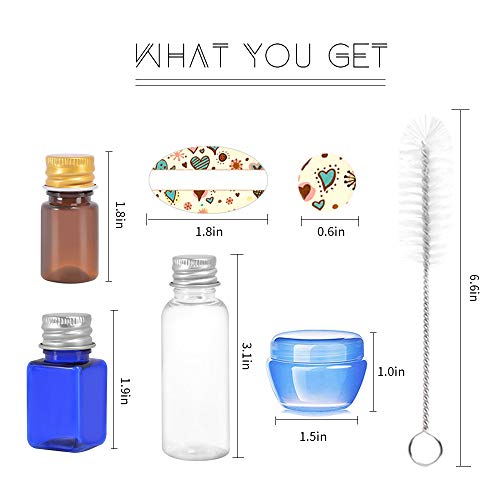 image for 22 Pack Travel Bottles Set - Cehomi 3 Ounce Leakproof Silicone Refilla