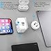 Ceptics Australian Travel Adapter Set, 20W PD & QC, Type I-3.1A - 4 in 1-2 USA Inputs, 1 USB Port, 1 USB-C Port - Australian New Zealand Fiji Argentina, Compact - Adapter Australia-Compatible Plug