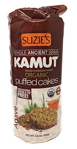 Suzie's Kamut Puffed Cakes, Agave Sweetened, 4.5-Ounce Bags (Pack of 12)